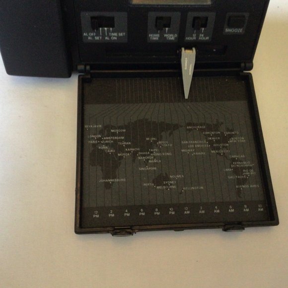 Benchmark Clock Co. - LCD Travel Alarm with World Time And Flashlight - Picture 4 of 12